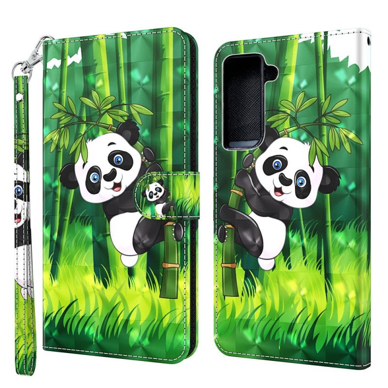 Kotelot Samsung Galaxy S21 5G Panda Ja Bambu Suojakuori