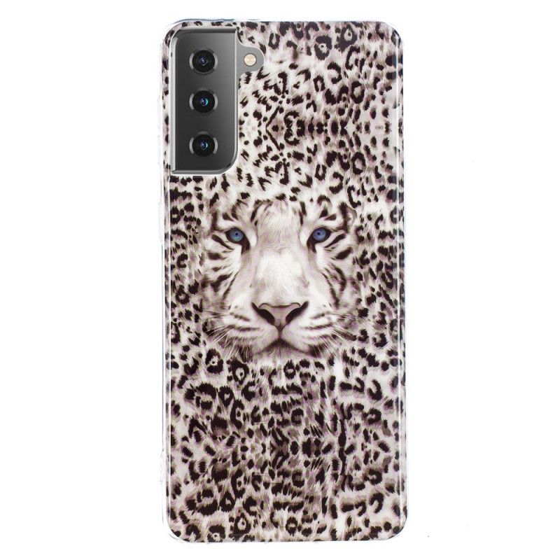 Kuori Samsung Galaxy S21 5G Fluoresoiva Leopardi Suojakuori