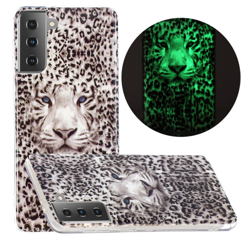 Kuori Samsung Galaxy S21 5G Fluoresoiva Leopardi Suojakuori