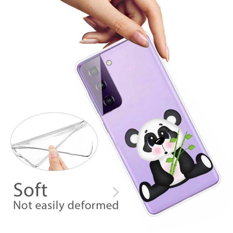 Kuori Samsung Galaxy S21 5G Läpinäkyvä Surullinen Panda Suojakuori