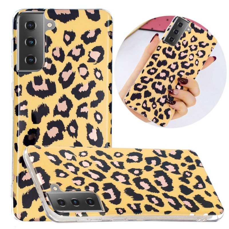 Kuori Samsung Galaxy S21 5G Leopardityyli Marmori