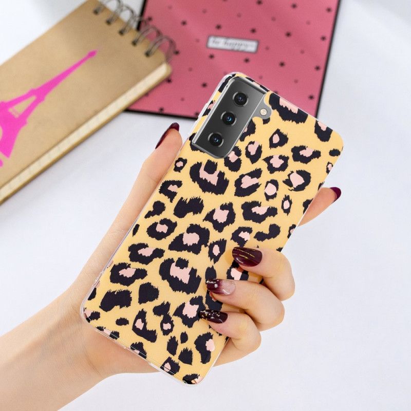 Kuori Samsung Galaxy S21 5G Leopardityyli Marmori