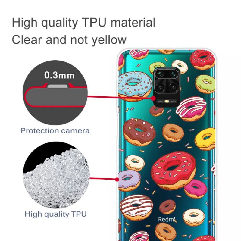 Case Kuoret Xiaomi Redmi Note 9S / Note 9 Pro Puhelinkuoret Rakkaus Munkkeja