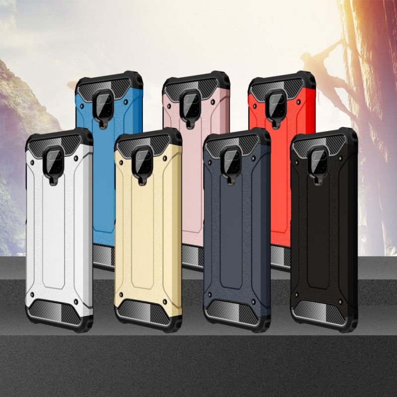 Case Kuoret Xiaomi Redmi Note 9S / Note 9 Pro Punainen Musta Puhelinkuoret Perhe