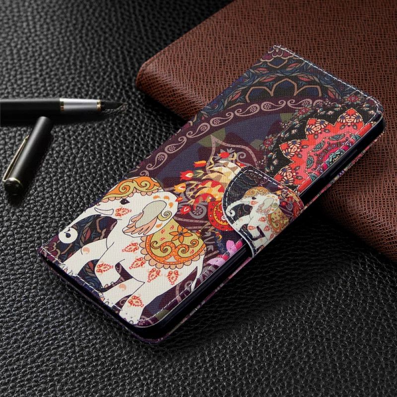 Flip Case Xiaomi Redmi Note 9S / Note 9 Pro Intialaiset Norsut