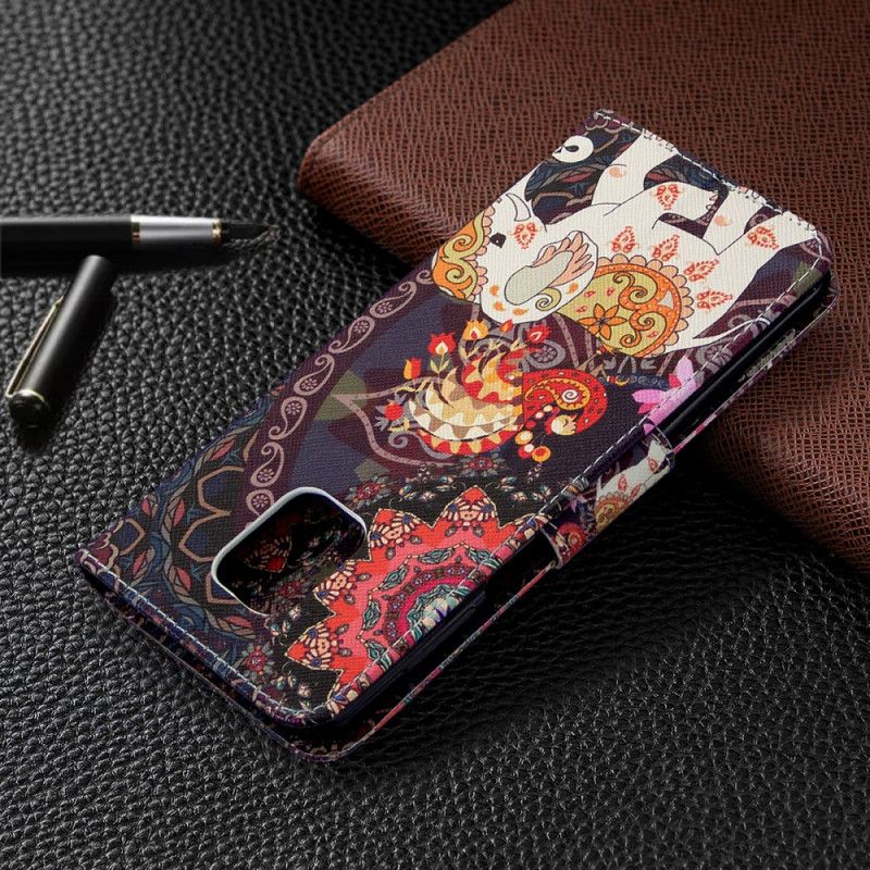 Flip Case Xiaomi Redmi Note 9S / Note 9 Pro Intialaiset Norsut