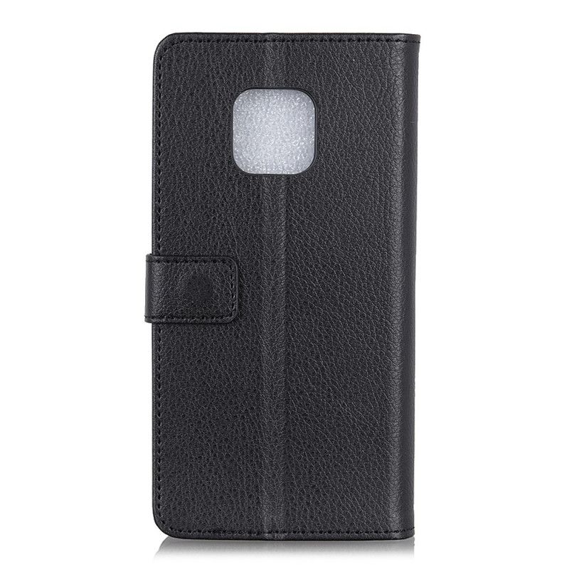 Flip Case Xiaomi Redmi Note 9S / Note 9 Pro Musta Kuvioitu Litsi