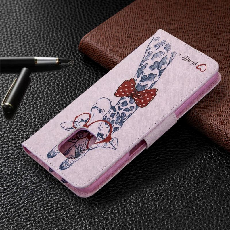 Flip Case Xiaomi Redmi Note 9S / Note 9 Pro Nörtti Kirahvi