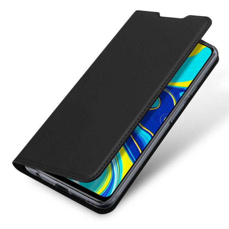 Flip Kotelot Xiaomi Redmi Note 9S / Note 9 Pro Tummansininen Musta Dux Ducis Suojakuori