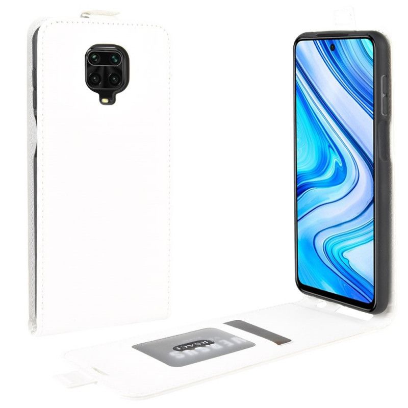 Kotelot Xiaomi Redmi Note 9S / Note 9 Pro Valkoinen Musta Taitettava