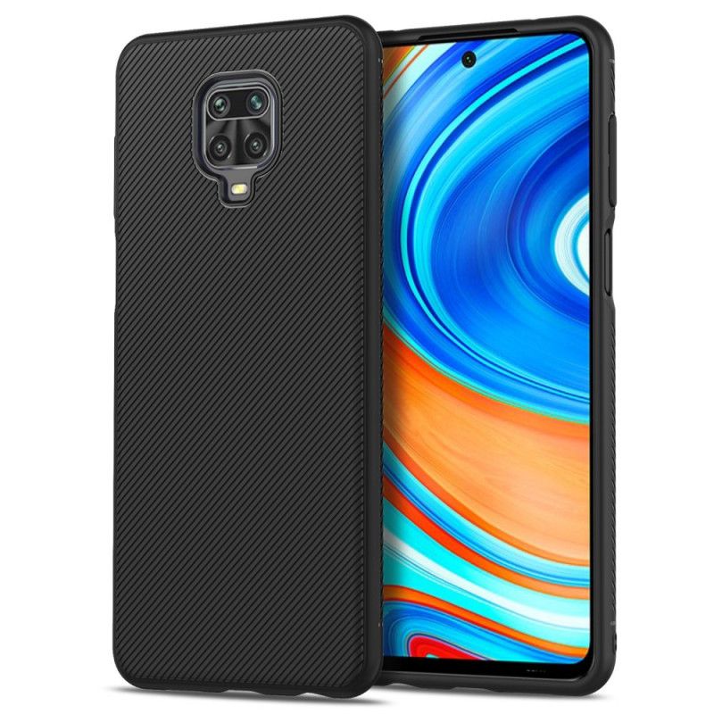 Kuori Xiaomi Redmi Note 9S / Note 9 Pro Musta Lenuo Twill Suojakuori