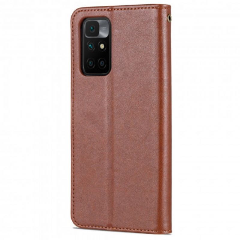 Flip Kotelot Xiaomi Redmi 10 Azns Faux Leather Suojakuori