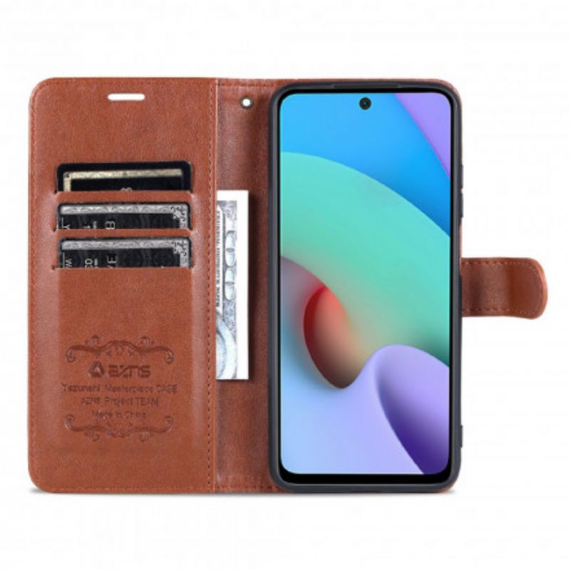 Flip Kotelot Xiaomi Redmi 10 Azns Faux Leather Suojakuori