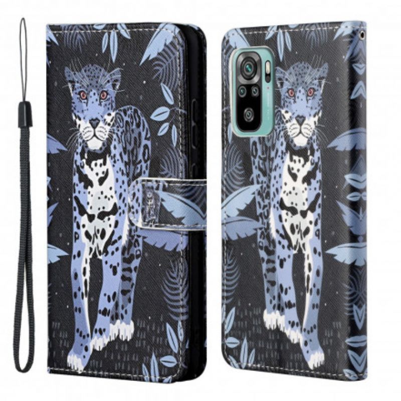 Flip Kotelot Xiaomi Redmi 10 Leopard Strappy