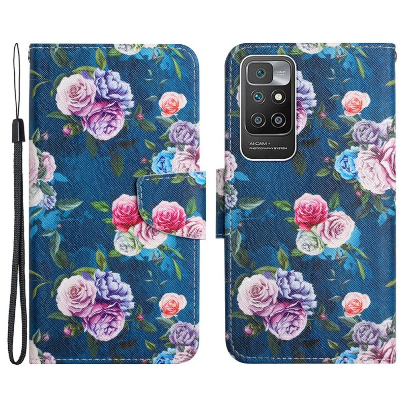 Flip Kotelot Xiaomi Redmi 10 Liberty Royal Flowers Suojakuori