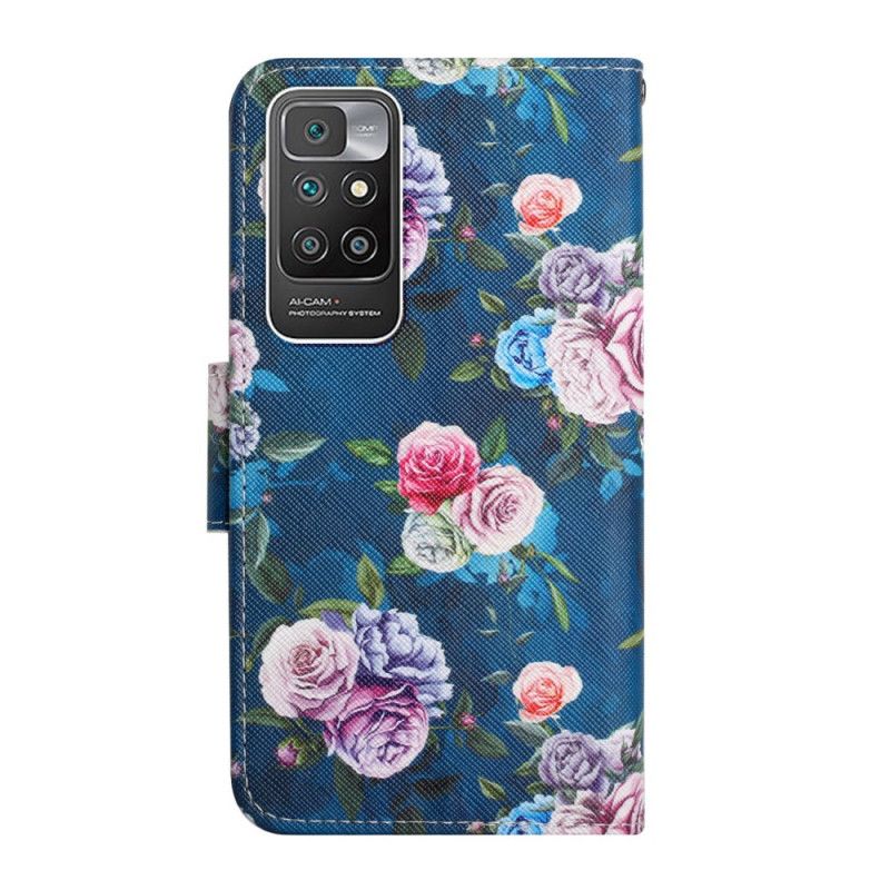 Flip Kotelot Xiaomi Redmi 10 Liberty Royal Flowers Suojakuori