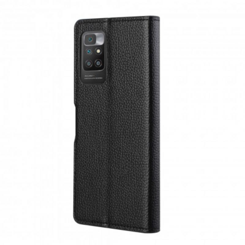 Flip Kotelot Xiaomi Redmi 10 Litchi Grain Leather Effect