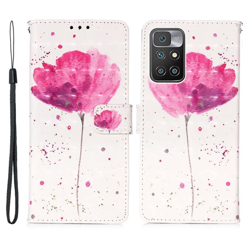 Flip Kotelot Xiaomi Redmi 10 Poppy Watercolour