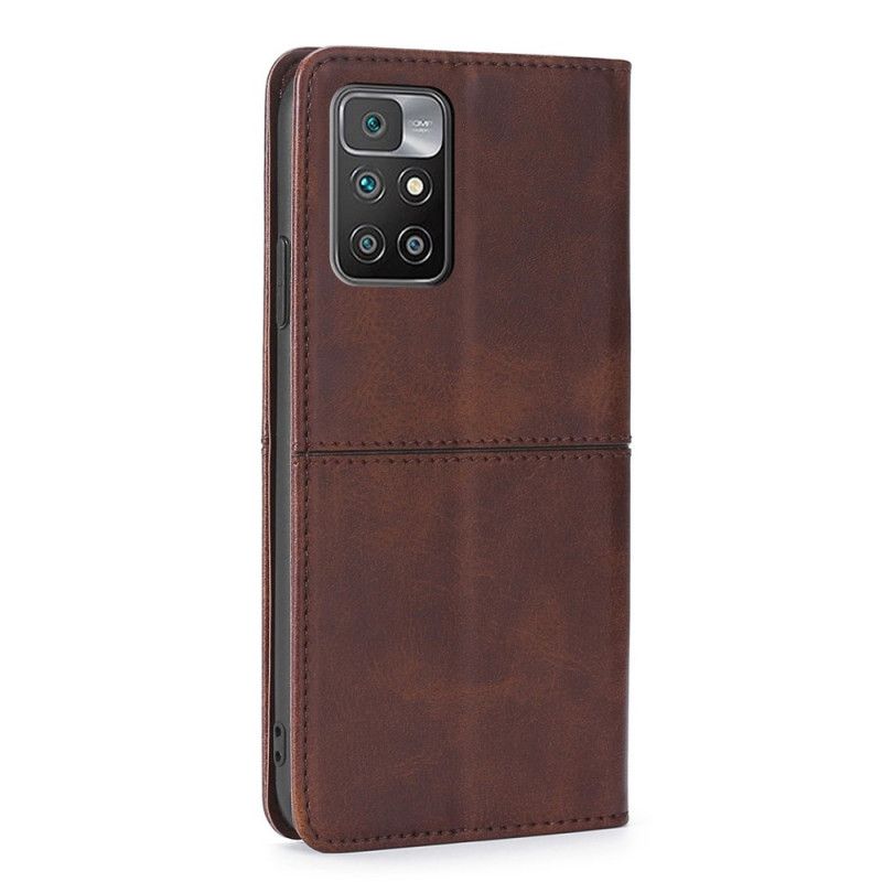 Flip Kotelot Xiaomi Redmi 10 Style Leather Couture Suojakuori