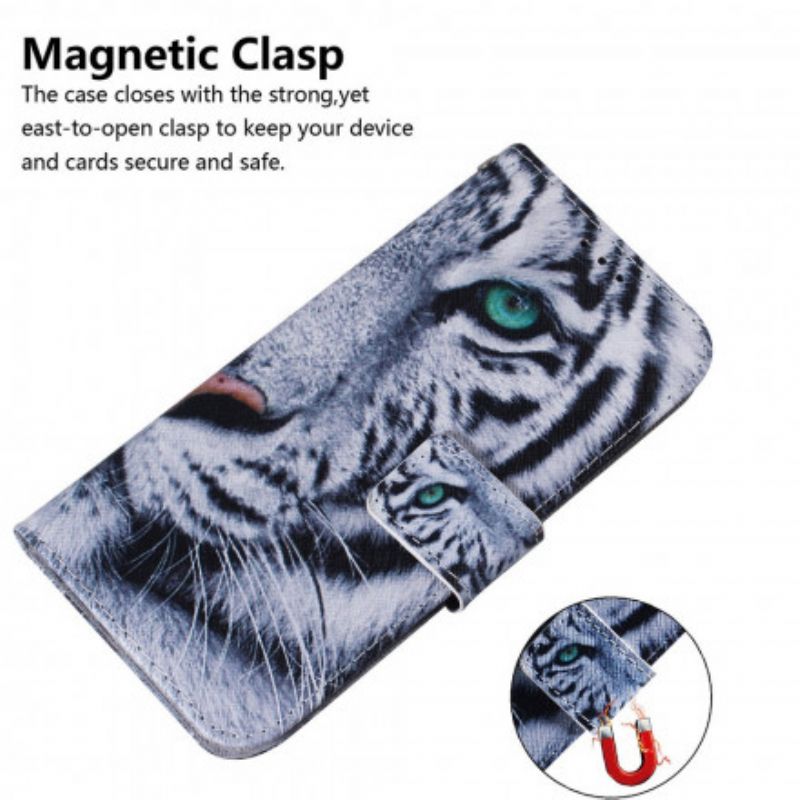 Flip Kotelot Xiaomi Redmi 10 Tiger Face