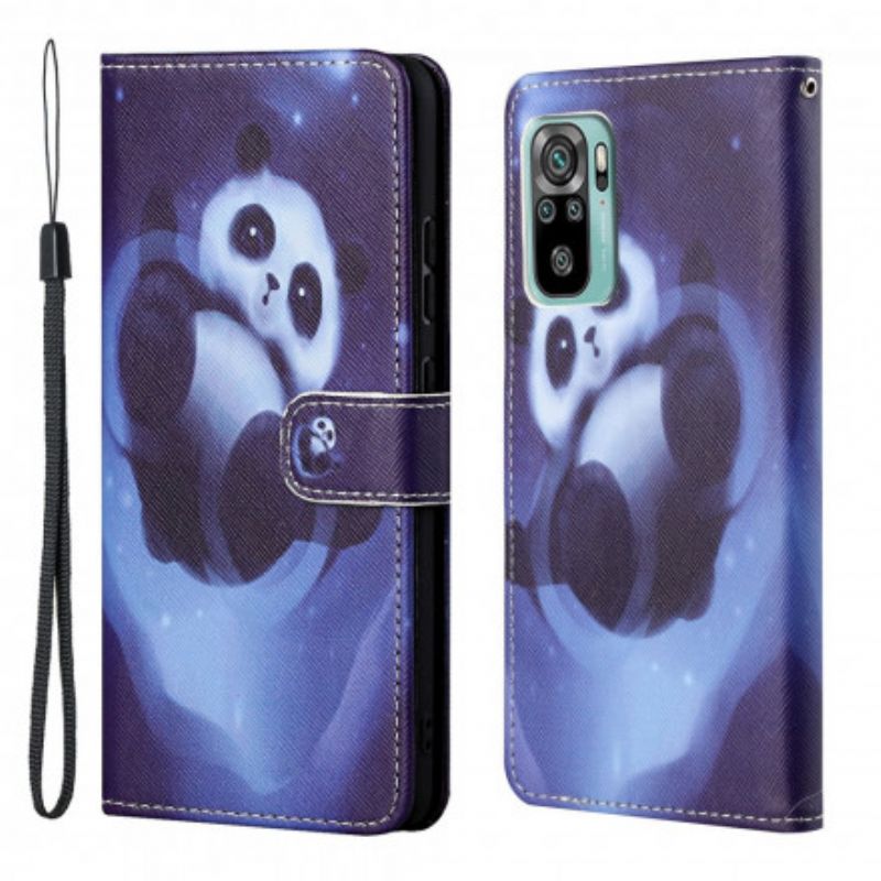 Kotelot Xiaomi Redmi 10 Puhelinkuoret Panda Space Strappy