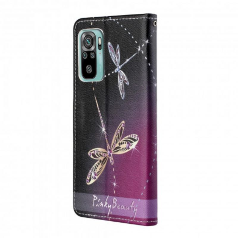 Kotelot Xiaomi Redmi 10 Puhelinkuoret Strappy Dragonflies