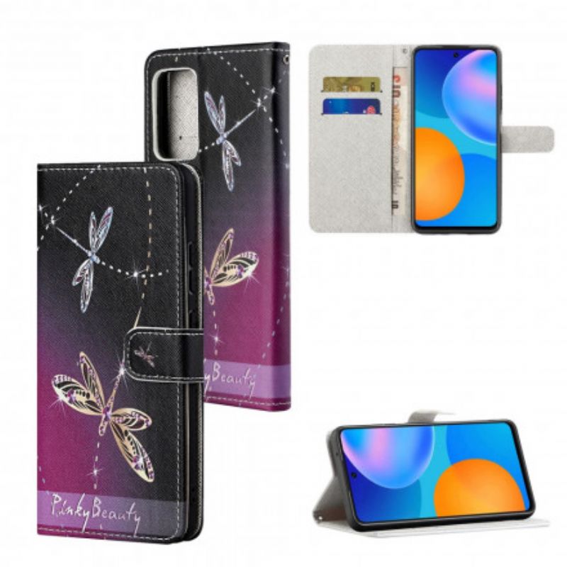 Kotelot Xiaomi Redmi 10 Puhelinkuoret Strappy Dragonflies