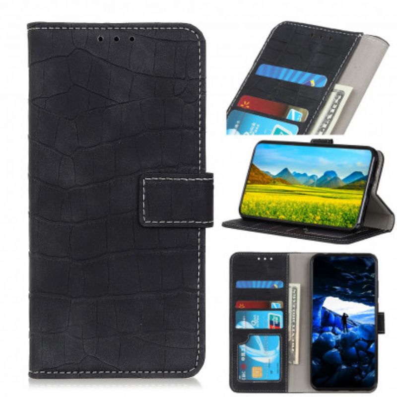 Kotelot Xiaomi Redmi 10 Vintage Crocodile Skin Style