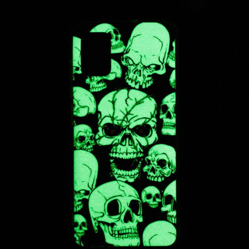 Kuori Xiaomi Redmi 10 Huomio Fluoresoivat Pääkallot