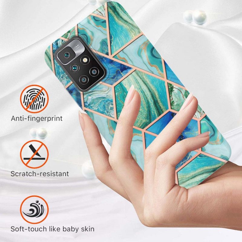 Kuori Xiaomi Redmi 10 Intense Geometry Marble Suojakuori