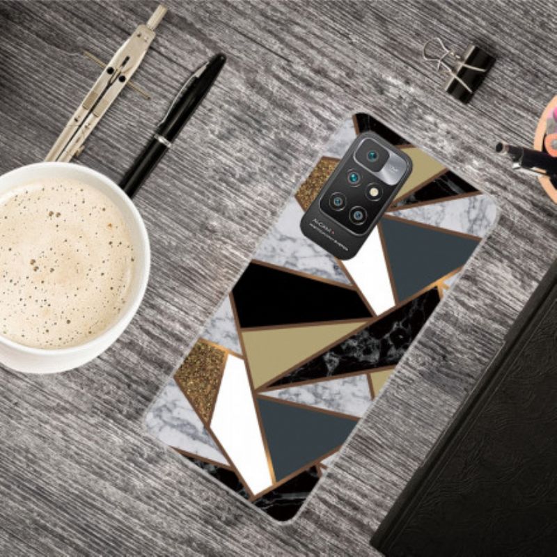 Kuori Xiaomi Redmi 10 Marble Geometry Suojakuori