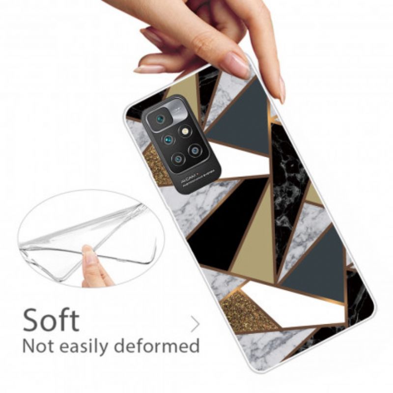 Kuori Xiaomi Redmi 10 Marble Geometry Suojakuori