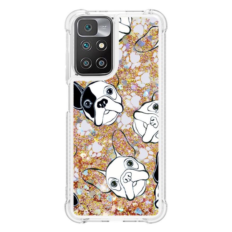 Kuori Xiaomi Redmi 10 Mr Dog Sequins Suojakuori