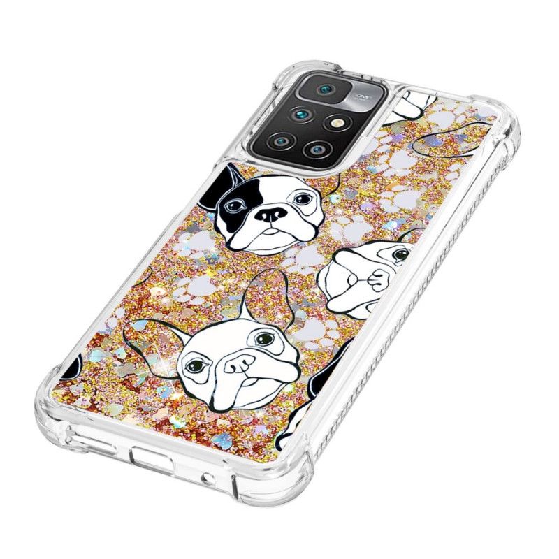 Kuori Xiaomi Redmi 10 Mr Dog Sequins Suojakuori