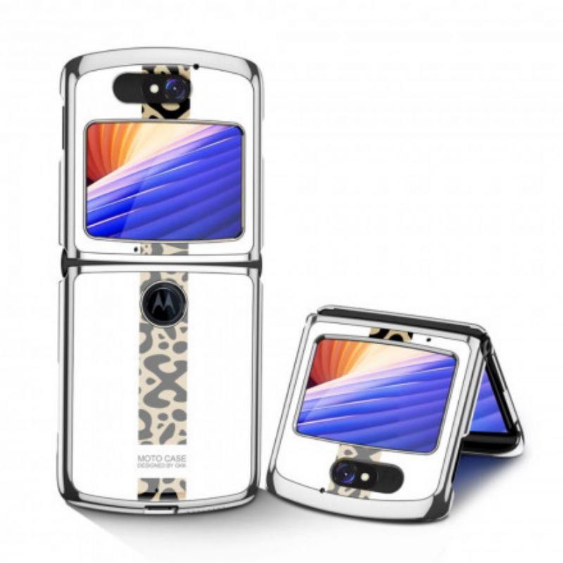 Kuori Motorola Razr 5g Tempered Glass Leopard Gkk