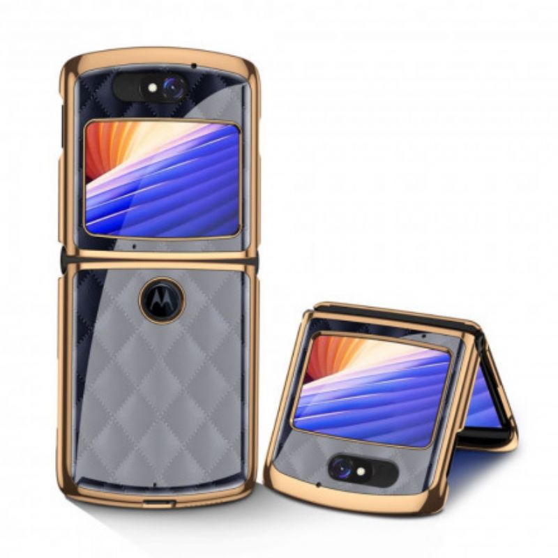 Kuori Motorola Razr 5g Woven Design Karkaistu Lasi Gkk