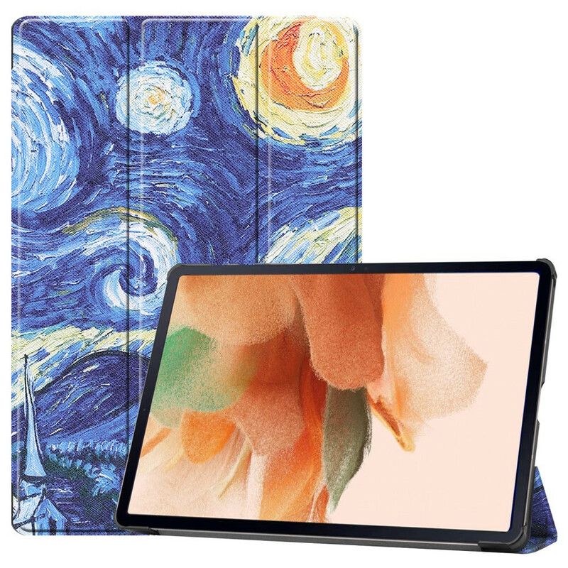 Älykäs Kotelo Samsung Galaxy Tab S7 Fe Starry Night Kynäteline