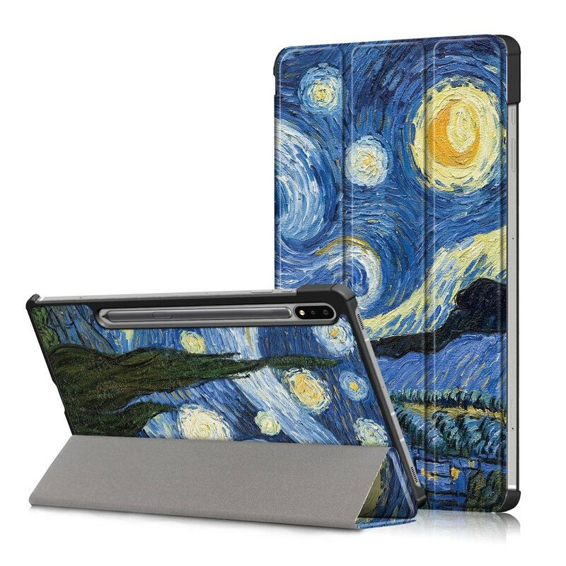 Smart Case Samsung Galaxy Tab S7 Fe Vahvistettu Van Gogh