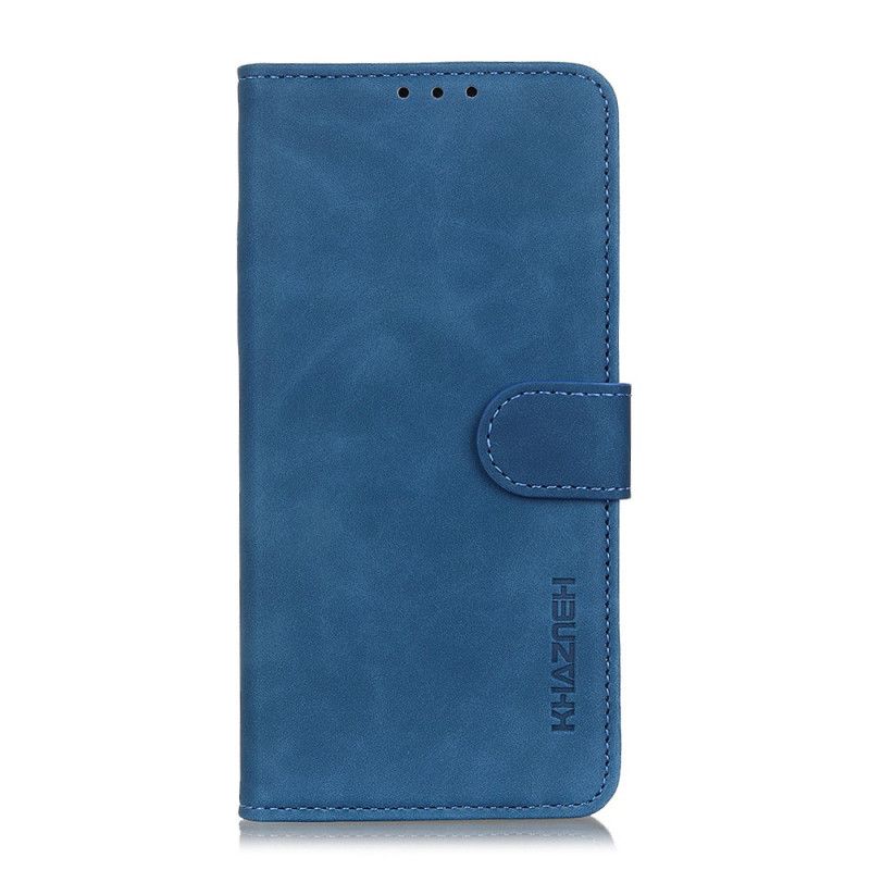 Flip Case Oppo A5 2020 Punainen Musta Vintage Khazneh -Nahka Matta