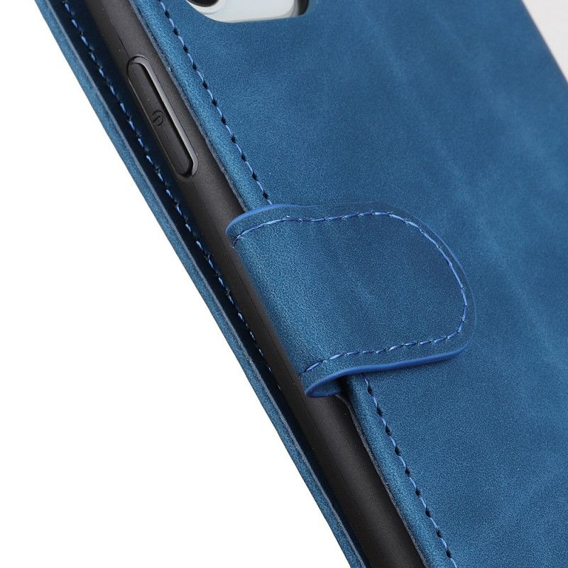 Flip Case Oppo A5 2020 Punainen Musta Vintage Khazneh -Nahka Matta