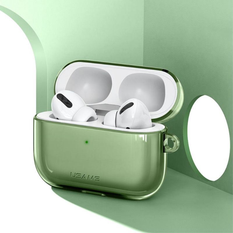 Case Kuoret AirPods Pro Läpinäkyvä Ruskea Puhelinkuoret Usams Joustava Silikoni