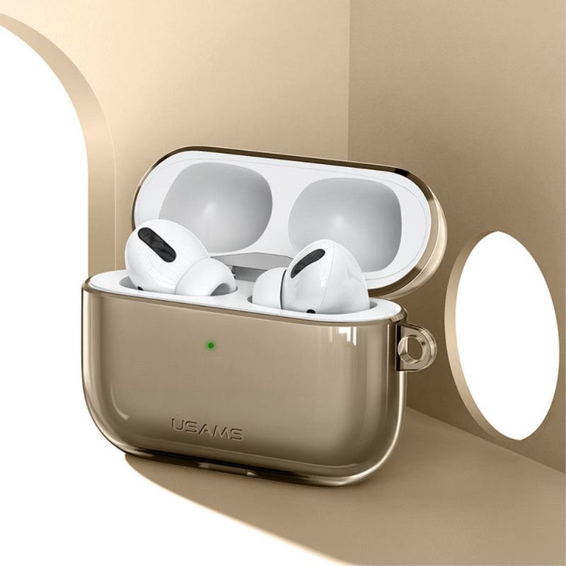 Case Kuoret AirPods Pro Läpinäkyvä Ruskea Puhelinkuoret Usams Joustava Silikoni