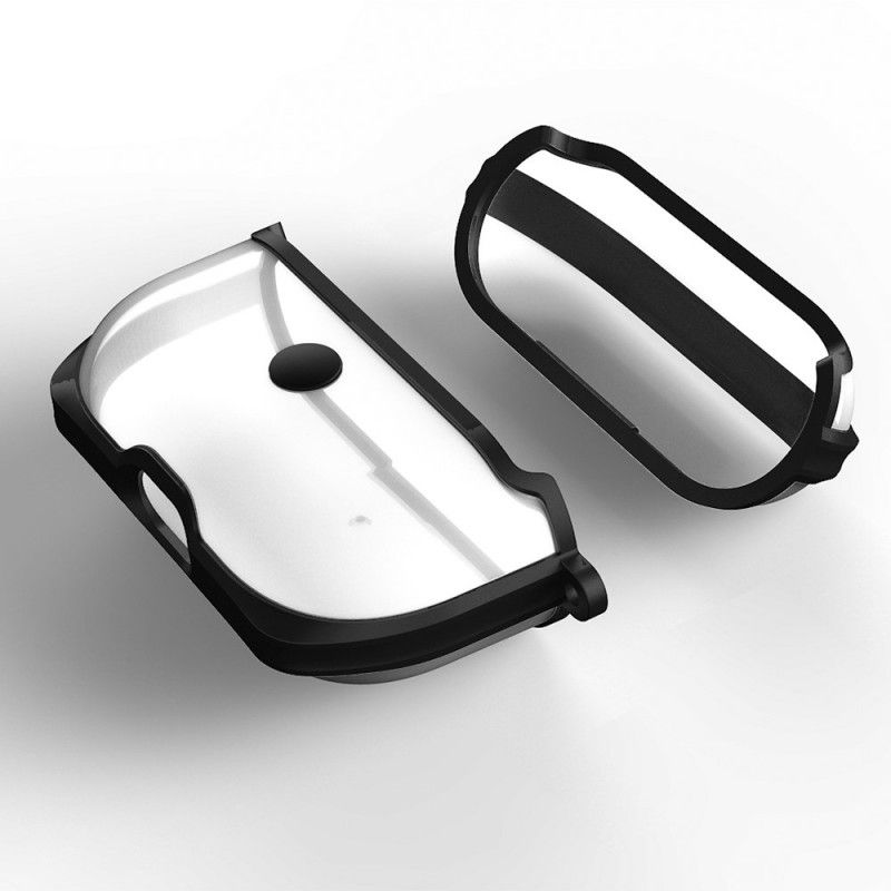 Case Kuoret AirPods Pro Punainen Harmaa Puhelinkuoret Läpinäkyvä Kaksisävyinen Matta