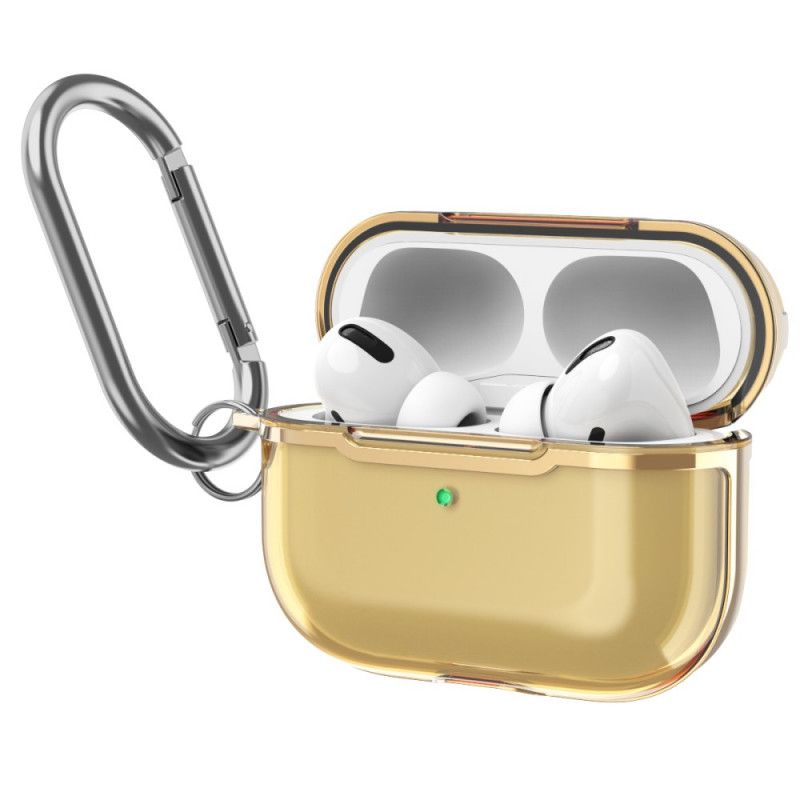 Case Kuoret AirPods Pro Punainen Harmaa Puhelinkuoret Metallirakenne Karabiinilla