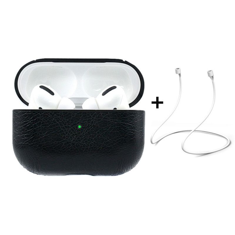 Case Kuoret AirPods Pro Punainen Musta Puhelinkuoret Keinonahka Prinssihattu