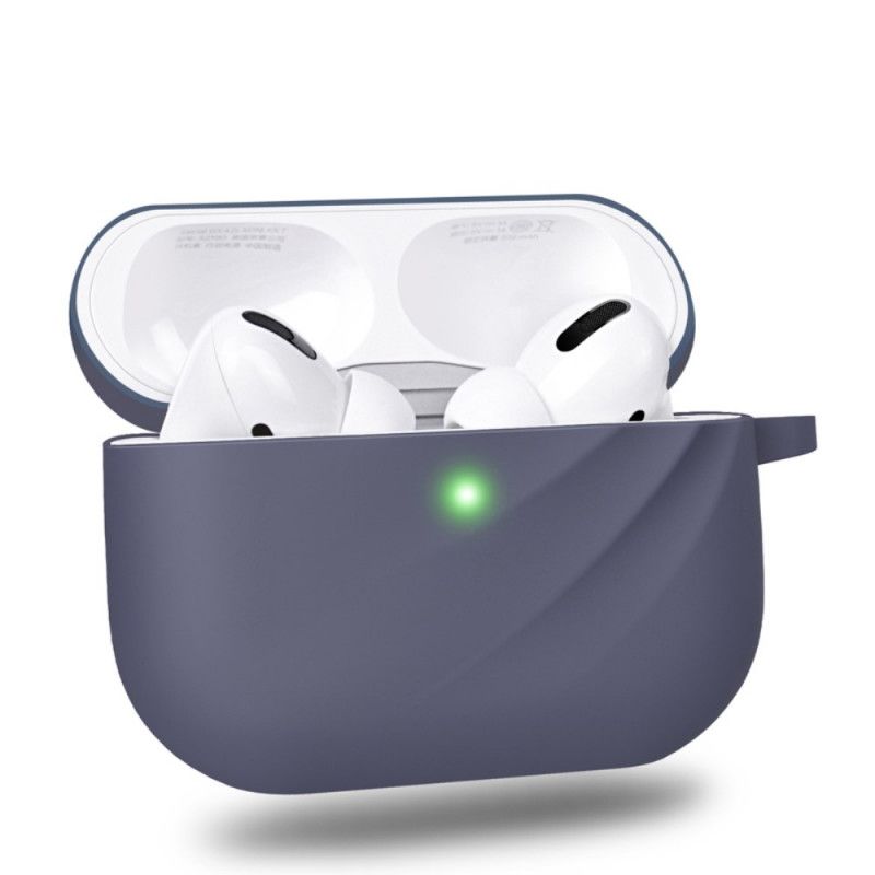 Case Kuoret AirPods Pro Valkoinen Musta Puhelinkuoret Silikoni Ja Suora Karabiini