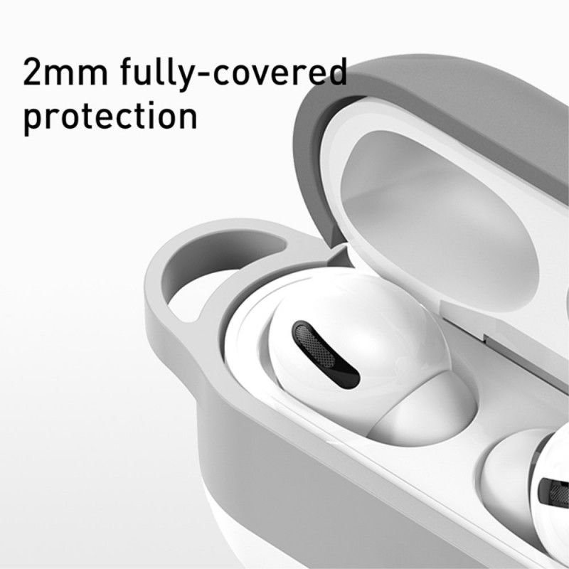 Kuori AirPods Pro Harmaa Pilvityyli Baseus-Karabiinilla