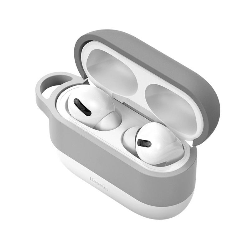 Kuori AirPods Pro Harmaa Pilvityyli Baseus-Karabiinilla