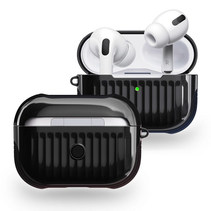 Kuori AirPods Pro Valkoinen Musta Kiiltävä Hybridimalli