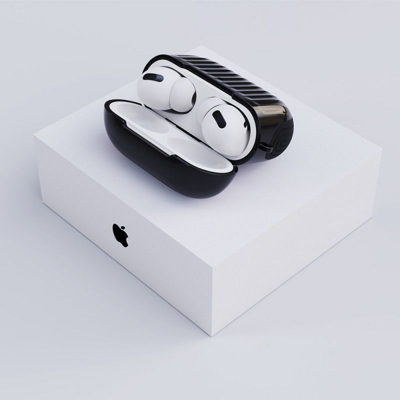 Kuori AirPods Pro Valkoinen Musta Kiiltävä Hybridimalli